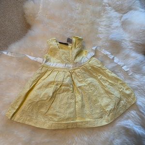 Rugged Bear yellow eyelet dress size 6M
